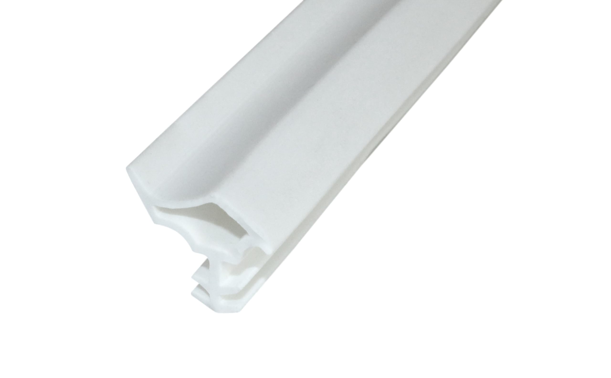 SN-TEC Stahlzargendichtung, Türdichtung, Ersatzdichtung, Z 1130, Breite: 14mm, Höhe: 14mm zum einstecken, Farbauswahl: weiß/grau (Weiß, 40 Meter)