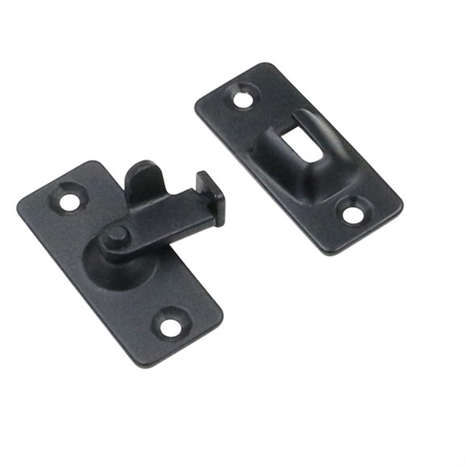 SFJSFIMQ Latch Lock Stainless Steel Door Latch Right Angle Sliding Bending Screw Locker Hardware On Sliding Door Room