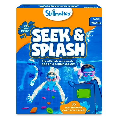 Skillmatics The Silly Disc – Pool Party Game for Kids, Teens & Adults, Funny Spot & Shout Game, Swimming Pool Toy, Outdoor Family Activity, Summer Game, Hilarious Gift for Ages 8, 9, 10 & Up