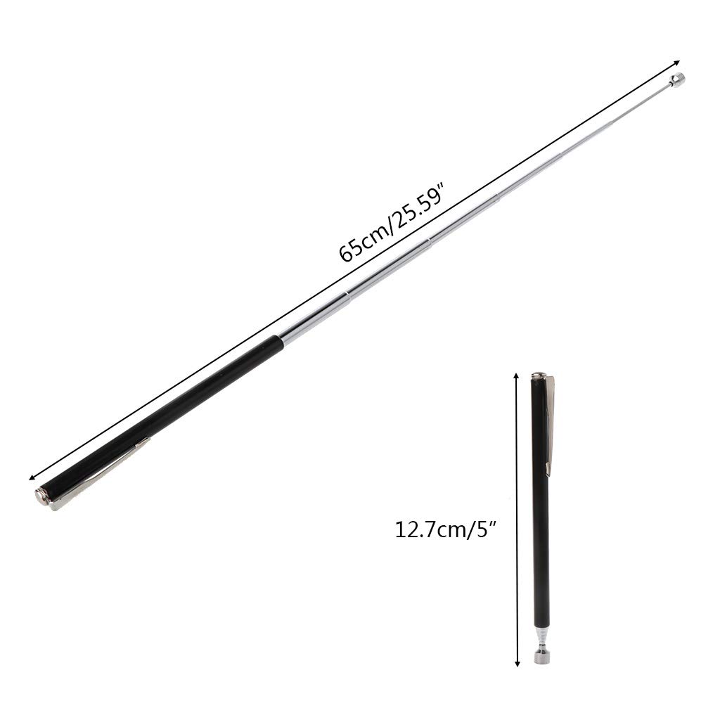 DIIOOMIEEU Portable Telescopic Magnet Magnetic Pen Extendable Pick Up Stick Rod Handhe