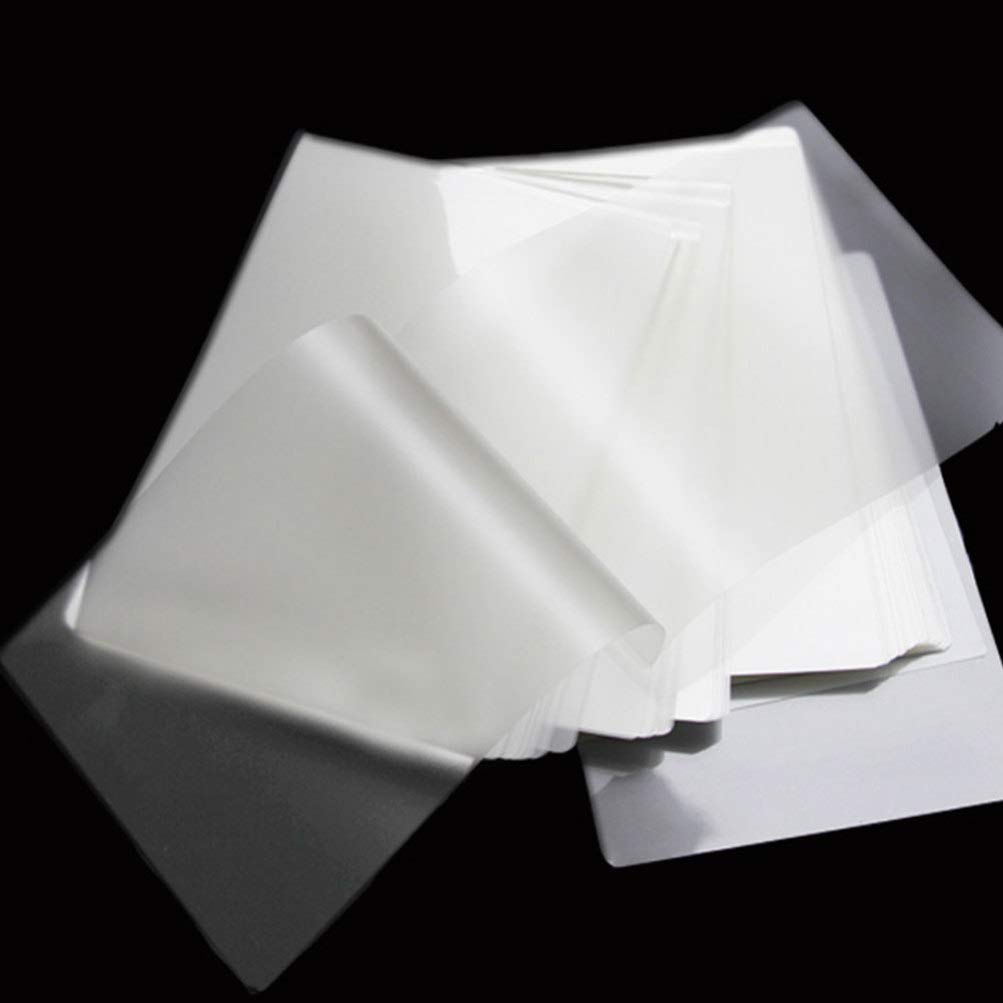 Pochettes de Plastification Thermique 100 Pièces Pet Blanches