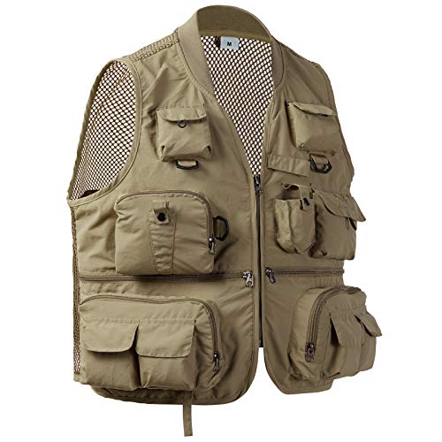 BASSDASH Versatile Men's Women's Fishing Photography Vest with Mesh Back 6 Sizes2