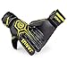 Adult & Youth Soccer Goalkeeper Gloves with Finger Protection Match Training for Women and Men Size 7-10?Wear-Resisting Non-Slip (Black/Yellow(All Latex),7)