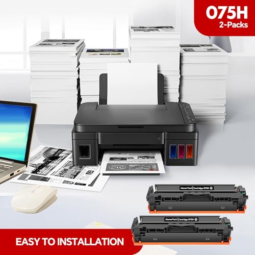 Image of 075H /075 High Yield Black Toner Cartridge MF665cdw Compatible with Canon 075 /075H /CRG075 Toner Cartridge for Canon ImageCLASS MF665Cdw MF663Cdw LBP646Cdw LBP647Cdw Printer | 2-Black