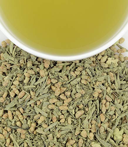 Image of Harney & Sons Matcha Iri Genmaicha Green Tea Sachets, 50 Count | Japanese green tea with bancha, roasted brown rice, and matcha. Contains caffeine.