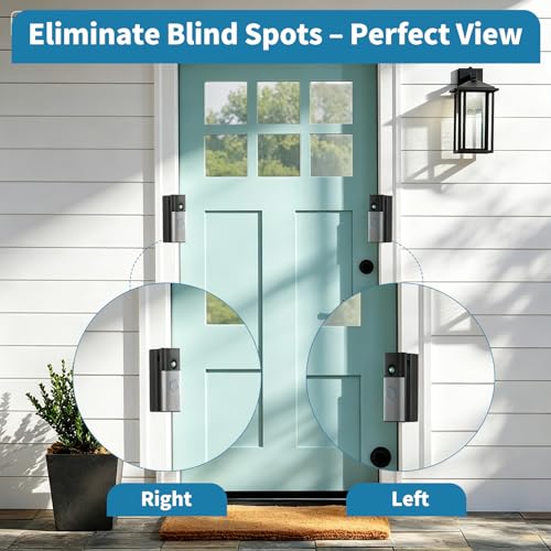 Image of Ring Doorbell Corner Mount Compatible with Wired Doorbell /Plus(2nd) /Pro(3rd) & Battery Doorbell /Pro /Plus(2026 Newest Model) - 15 /30 /45 Degree Adjustable Angle Wedge Mount