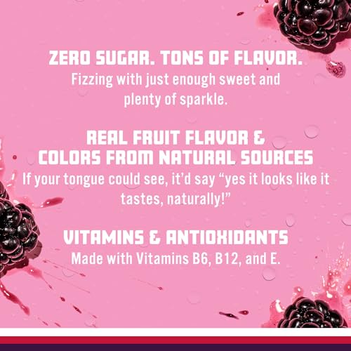 Image of Sparkling Ice, Grape Raspberry Sparkling Water, Zero Sugar Flavored Water, with Vitamins and Antioxidants, Low Calorie Beverage, 17 fl oz Bottles (Pack of 12)