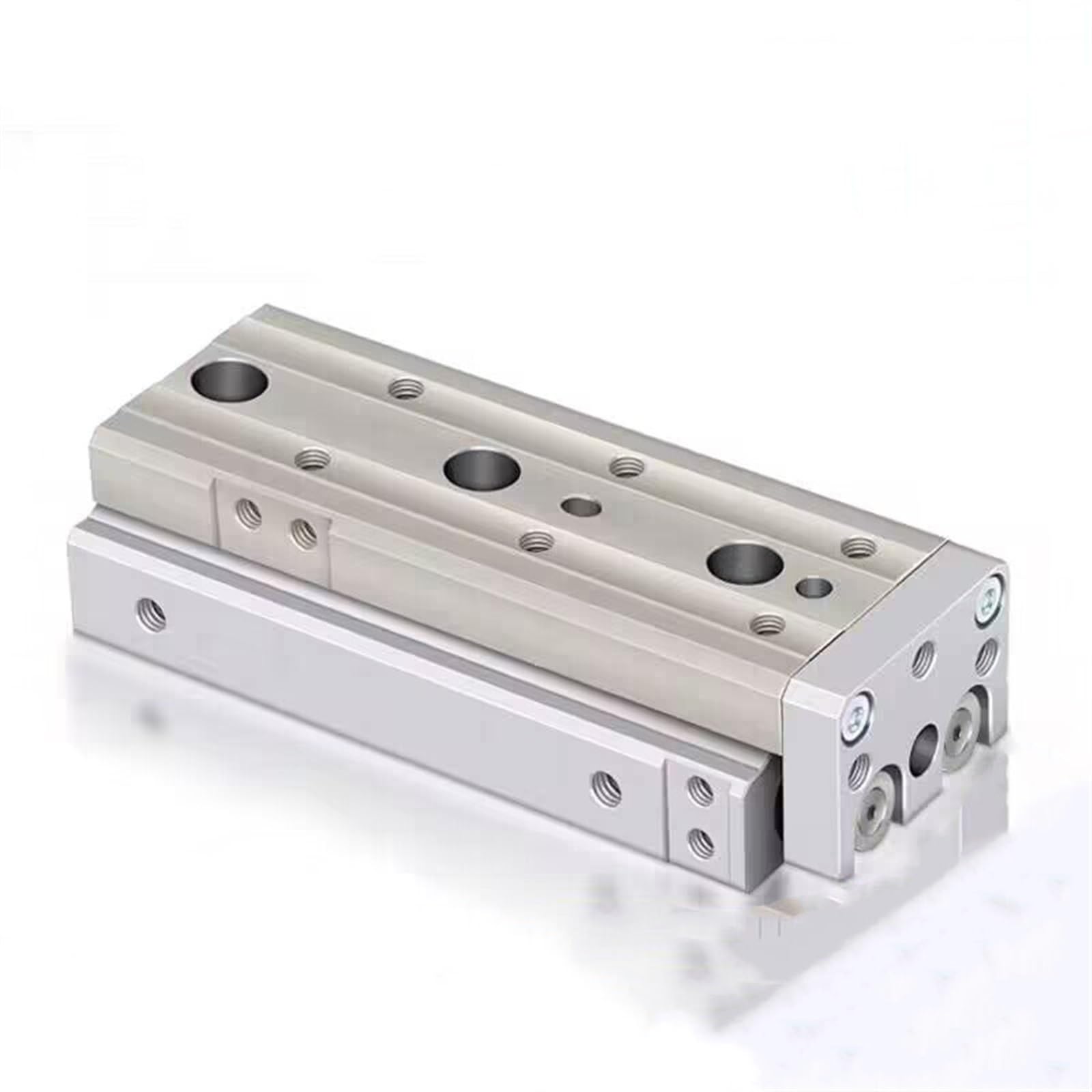 MXQ6-10 MXQ8-20 MXQ12-30 MXQ16-40 MXQ20-50 MXQ25-75 Mesa Deslizante de Aire Tipo SMC, Cilindro neumático de Aire Deslizante con riel de Varilla Doble 100 125(40mm,MXQ20)