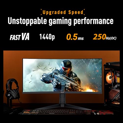 ASUS TUF Gaming VG34WQML5A écran gaming incurvé 34" WQHD 250Hz - photo 4