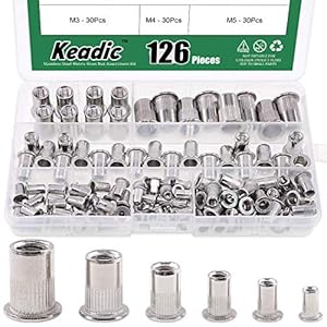 Keadic 126-teiliges Nietmuttern Sortiment Set