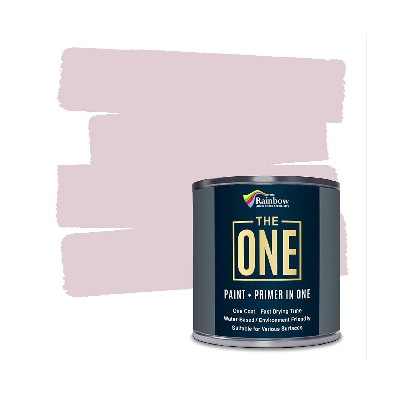 THE ONE All-In-One Paint & Primer - Pink Gloss, 1 L | Multi-Surface 1 Coat Formula | Easy Indoor & Outdoor Decorating for Home & Garden Walls, Floors & Furniture | Durable, Water-Based & Low VOC