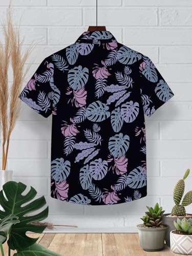 Image of HELLCAT White, Dark Blue Trendy Regular Fit Printed Causal Shirt for Boys - Pack of 2