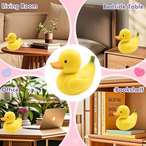 Figura Decorativa Resin Banana Duck Escultura 3.1x2.75x3.3 in miniatura 6