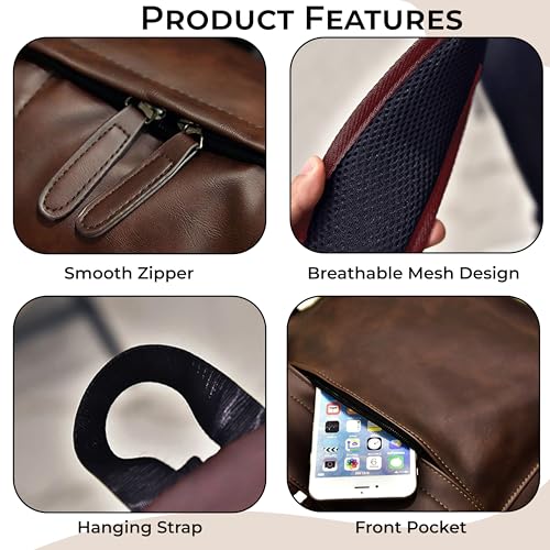 Image of Kraptick Multi-functional Backpack-Waterproof Laptop Backpack, Office Bag with PU Leather Design, Professional Bag for Laptops and Work, Durable and Stylish Bags for Travel