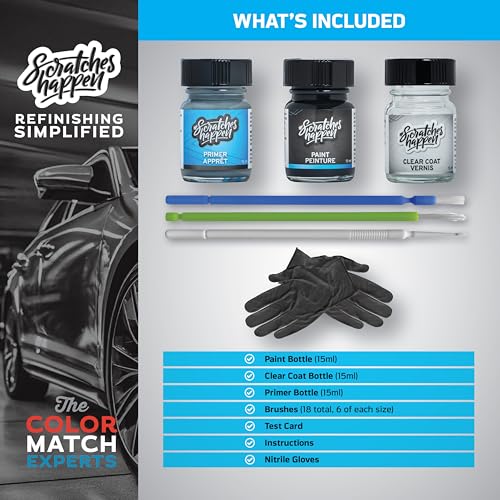 Image of ScratchesHappen Exact-Match Touch Up Paint Kit Compatible with Ford Abyss Gray (ME /M7418A) - Preferred