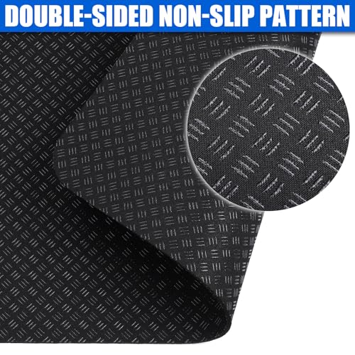 TOBWOLF 2PCS Non-Slip Treadmill Mat, 25"x12" Exercise Bike Mat for Floor Protector, Noise Reduction Peloton Bike Mats for Under Stationary Bikes, Spin Bike home gym Fitness - Image 5