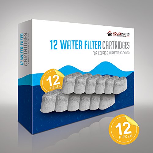 Pack of 12 Replacement Charcoal Water Filters By Housewares Solutions
