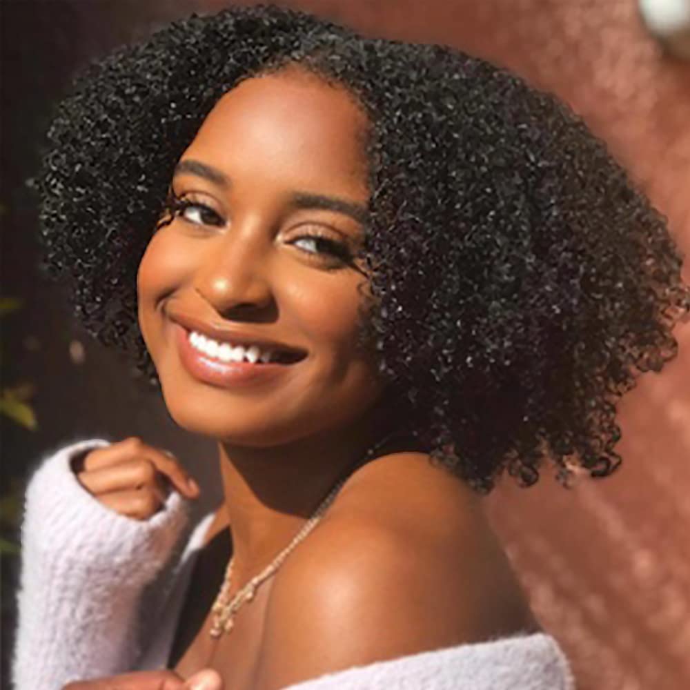 TNICE Tessitura Brasiļiana Afro Kinky Curly Hair Capelli Umani Meche Vergine Naturale 3 Bundle Colore Naturale