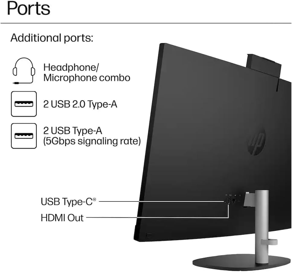Image of ME2 Customized All-in-One, Created Using HP 27 Business All-in-One 27 inch Touch IPS FHD (1920x1080) (AMD Ryzen 7 7730U, 16GB /32GB /64GB DDR4 RAM, 1TB /2TB /4TB PCIe SSD, AMD Radeon Graphics, Win 11 Pro)