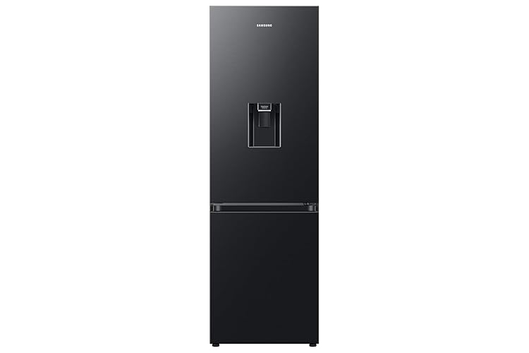 Samsung Series 6 Fridge Freezer, Features AI Energy Mode and SpaceMaxâ„¢ Technology, Ice Dispenser, Black, Model: RB34C632EBN - Black - E Rated - Wifi Enabled - No Wine Rack