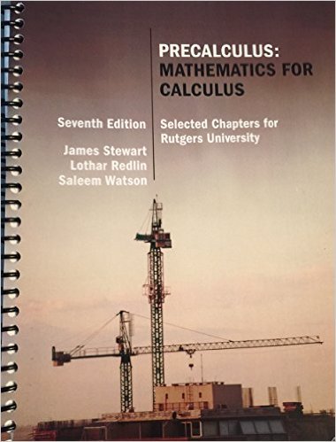 Amazon.com: Rutgers University Precalculus Mathematics for Calculus 640 ...