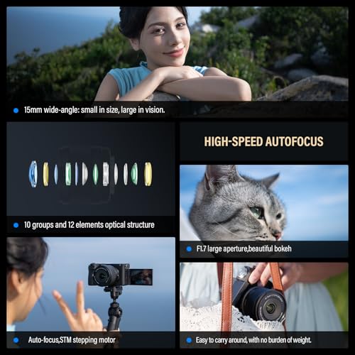 VILTROX 15mm F1.7 Air Autofokus-Objektiv für Nikon Z-Mount-Kamera-Objektive STM APS-C Große Blende Weitwinkel Camera Lenses Kompatibel für Nikon Z9 Z8 Z7 Z6 Z5 Z50 Z30 ZFC – Bild 3