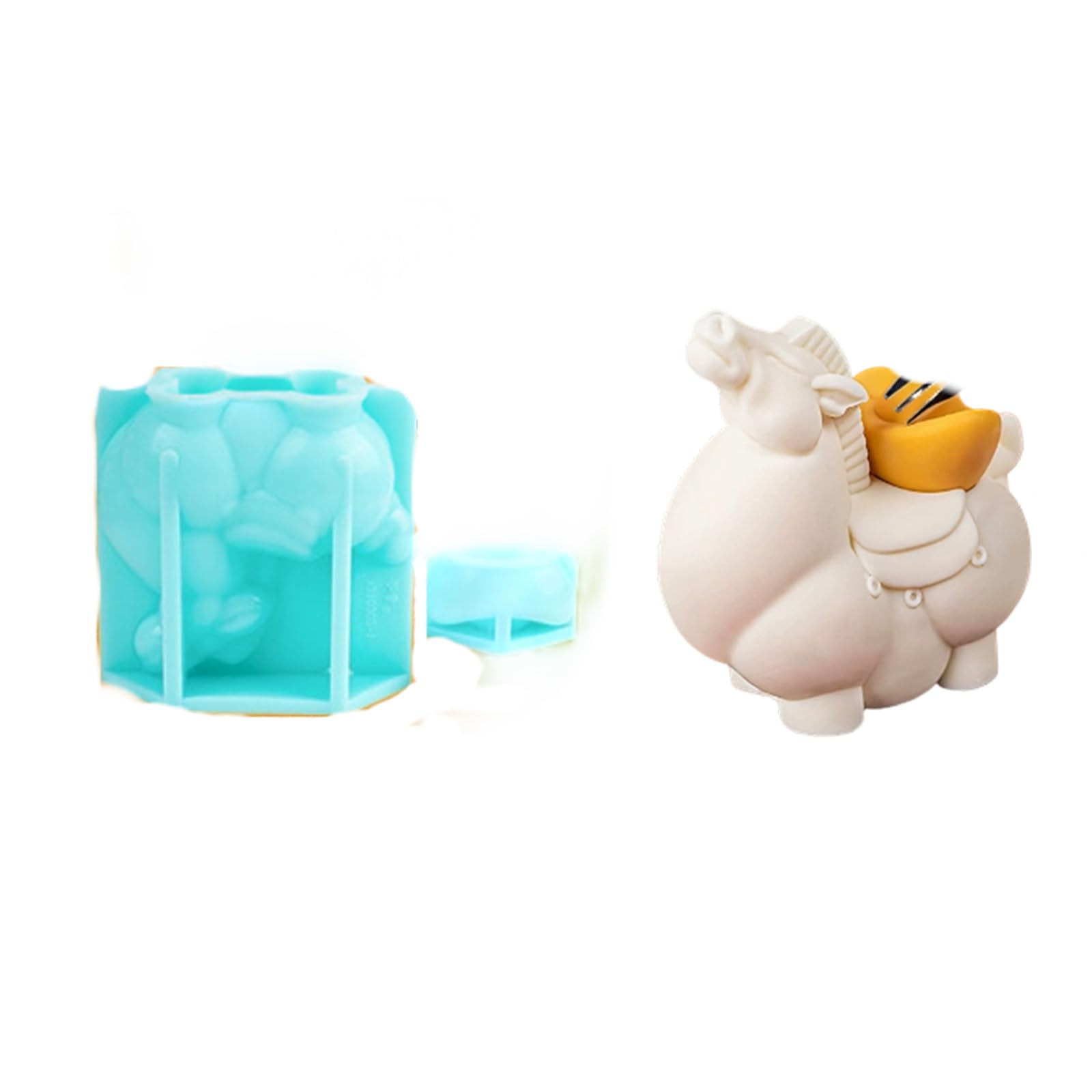 Xjdzineq Horse Shape Silicone Molds Multipurpose Silicone for Resin Casting Soap Chocolate Candy Cake Baking Tool Release Elastomer Cast