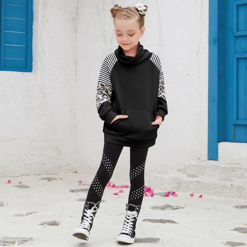 Mirawise Girls Sweatshirt Long Sleeve Hoodie Shirts Pullover Sweater Oversized Cute Clothes Kids Outfits Tops with Pocket - Image 4