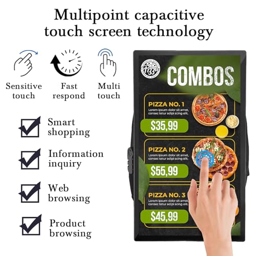 21.5 In Touch Advertising Digital Backpack with 2K LCD Backpack Screen Support Usb/App Remote Input Android 11 4G+32G - Image 3