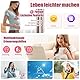 Smartwatch Damen mit Telefonfunktion 1.19 AMOLED Touchscreen IP68 Diamond Smart Watch mit 24H Pulsuhr Menstruationszyklus 120+ Sportmodi Schrittzähler Kalorien Fitness Tracker iOS Android (Rosegold)