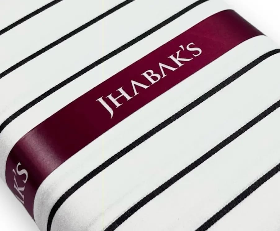 Image of JHABAK'S Unstitched Premium Cotton Blend Strip Shirt & Trouser Fabric - 2.25 Meter Shirt Cloth - 1.30 Meter Pant Piece (Set of 2)