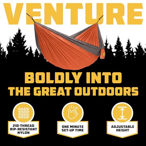Image of Wise Owl Outfitters Camping Hammock - up to 500lbs Portable Hammock with Tree Straps - Travel, Backpacking, Hiking, Outdoors Camping Gear - Single or Double