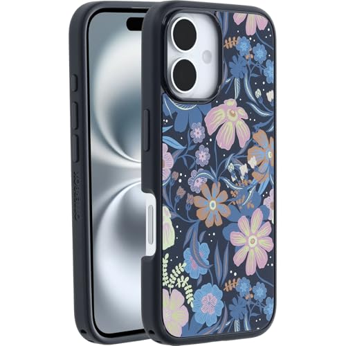 Image of OtterBox iPhone 16 Symmetry Series Case - Fairy Fauna Purple - Ultra-Thin, Sleek iPhone Case, Cute & Pretty Floral iPhone Case