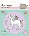 Pusheen - Adesivo in vinile, multicolore, 10 x 12,5 cm