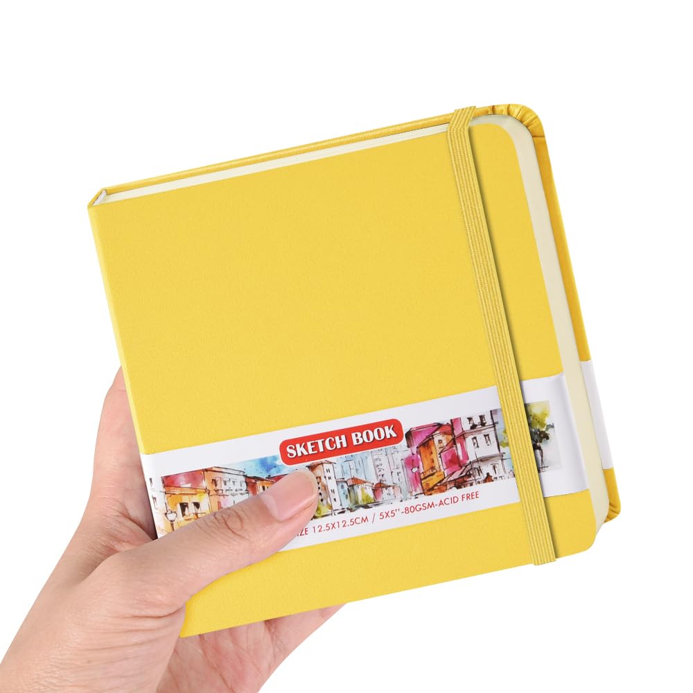 Amazon | E-WEICHEN 正方形 5x5インチ 80gsm 100枚/200ページ