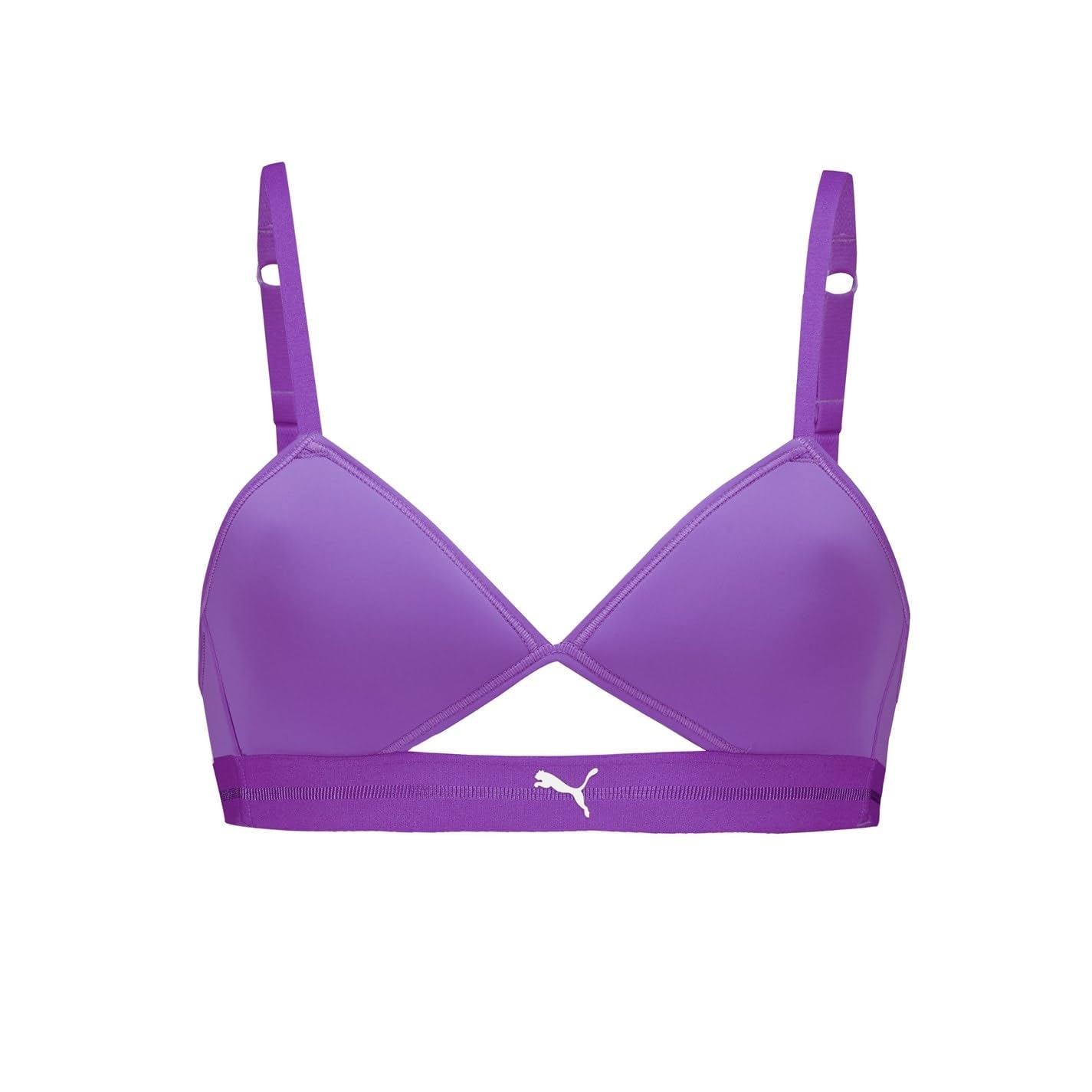 Puma Women's Peek A Boo Triangle Bralette - Astor Purple - 16 (XL)
