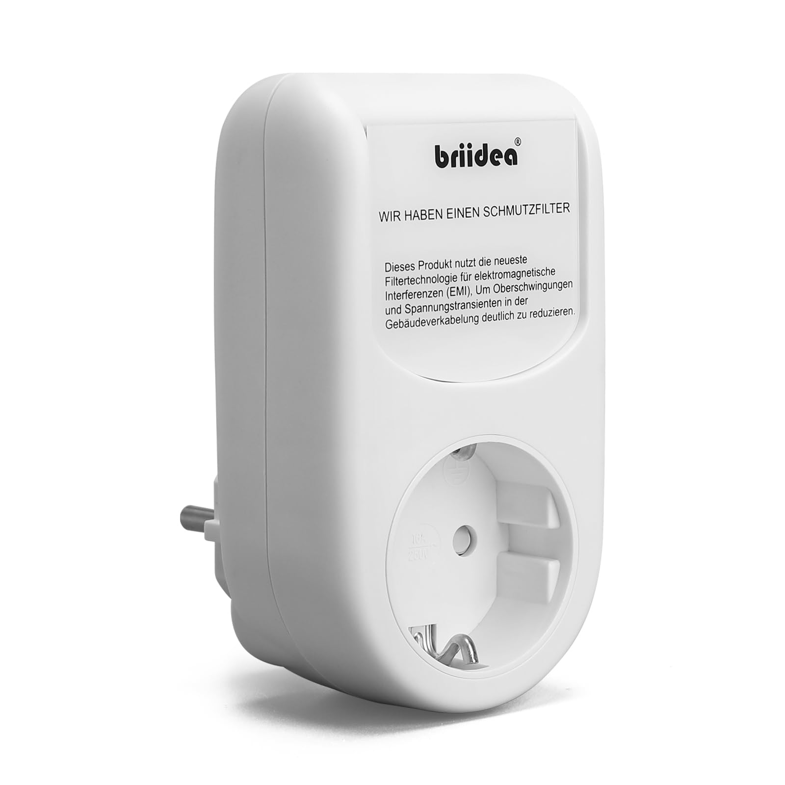 Adattatore per filtro di rete, briidea universale a banda larga, con tecnologia di filtraggio EMI, riduce le interferenze ad alta frequenza, supporta l'alimentazione pulita, per la casa e