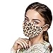 Produktbild BQIU Mundschutz Multifunktionstuch Frauen Leopardenmuster Baumwolle Halstuch Bandana Elegant Schals Einweg Schlauchschal Atmungsaktiv Schlauchtuch für Freien und Partys