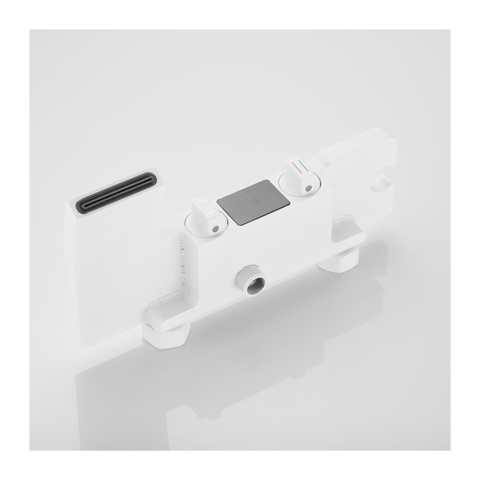Set Doccia for Bagno Kit Doccia for Vasca ， Rubinetto for Vasca da Bagno Bianco Set Doccia con Display a Cascata Nascosto ， Doccia Digitale incorporata(White)