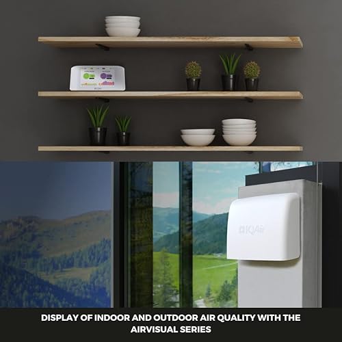 Miniatura 6 de IQAir Monitor de calidad del aire interior, diseño suizo, grado profesional, detecta PM2.5, CO2, ICA, temperatura, humedad, calidad del aire