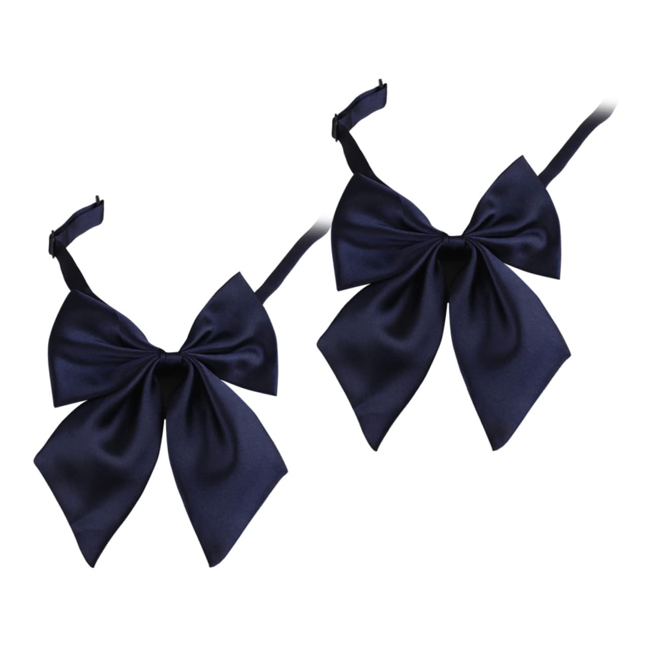 BESPORTBLE 2Pcs Adjustable Navy Bow Ties for Graduation Stylish Graduation Suit Accessories Unisex Photo Props for Men and Women for Senior Year Celebrations