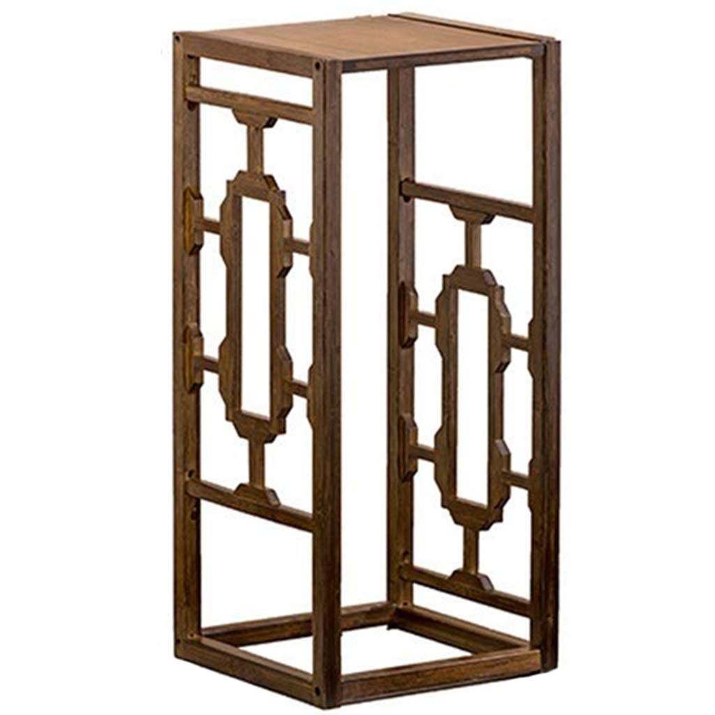 YCDJCS Flower Stand Chinese Plant Stand Flower Pot Rack Support Bamboo Material Plant Stand Floor Flower Shelf Flower Pot Holder (Color : Brown, Size : 31x70cm)