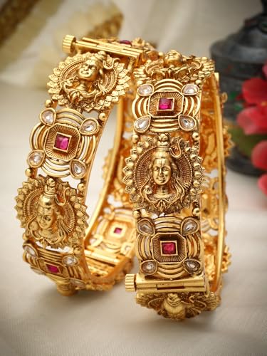 Image of Shining Diva Fashion Bangles for Women Girls Set of 2 Traditional Stylish Design
