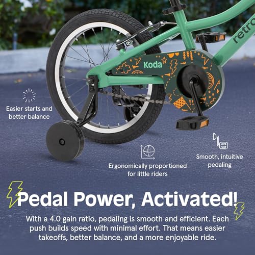Image of Retrospec Koda Plus Kids Bike for Boys & Girls Ages 4-6 Years - 16 inch Children's Bicycle, Adjustable Seat & Handlebars
