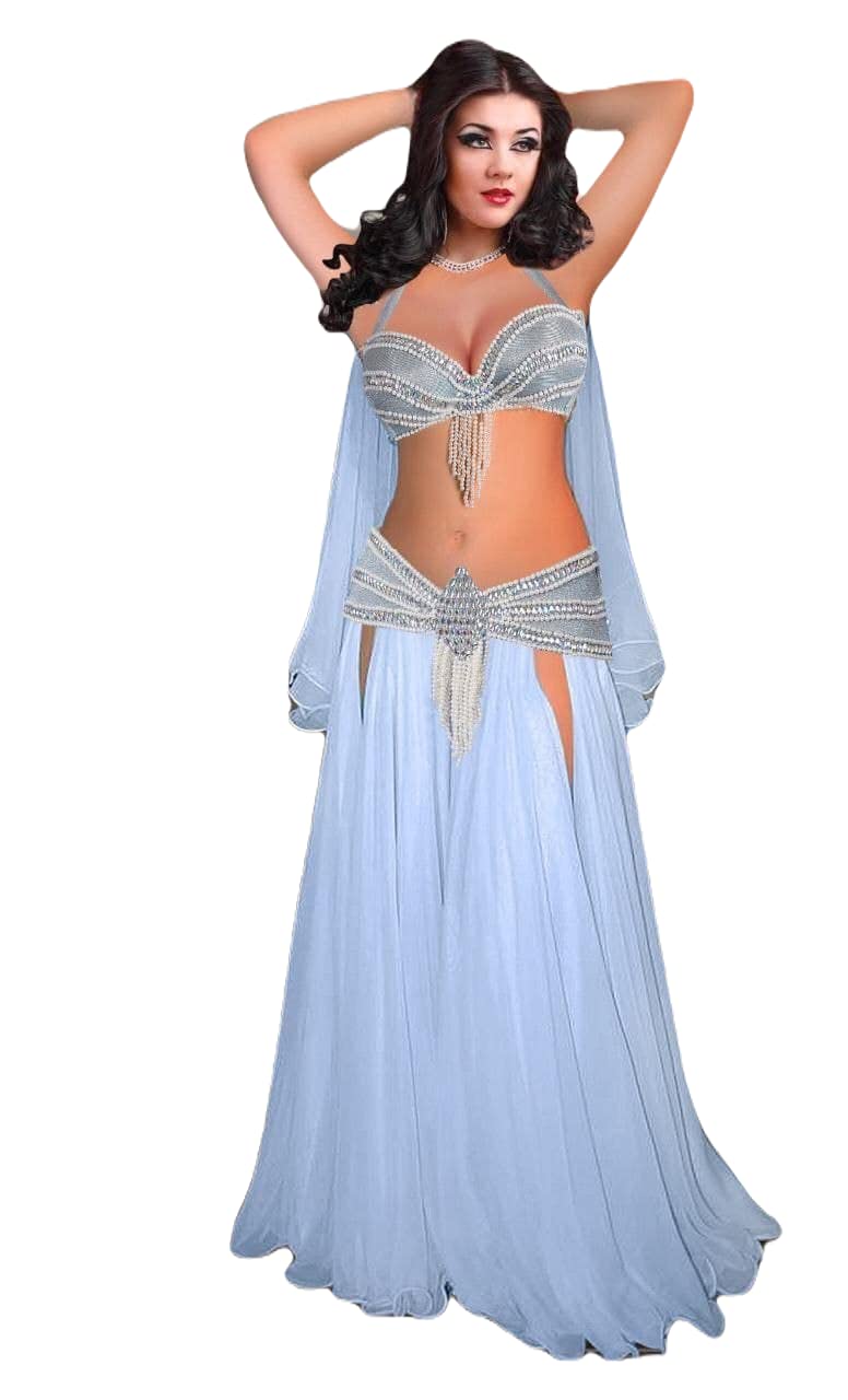 Handmade Egyptian Belly Dance Suit (3 Pieces): Buy Online at Best