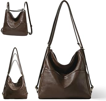 Convertible Backpack Purse for Women Tote Backpack Convertible Hobo Bag Vegan Leather Crossbody Shoulder Handbags