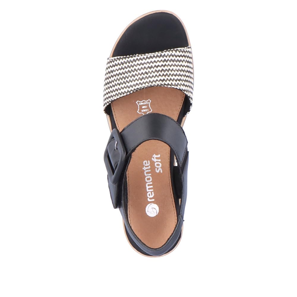 Remonte D6453 - Sandały klinowe. Kobiety