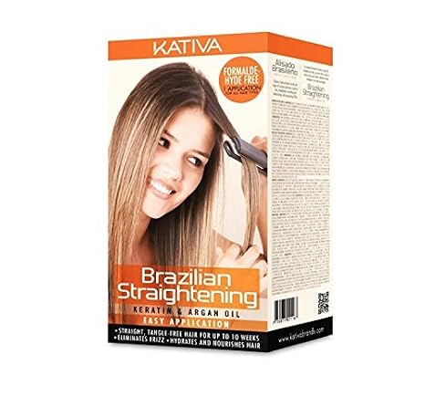 KATIVA Kit de alisado brasileño de queratina y aceite de argán : Todo lo  demás - Amazon.com