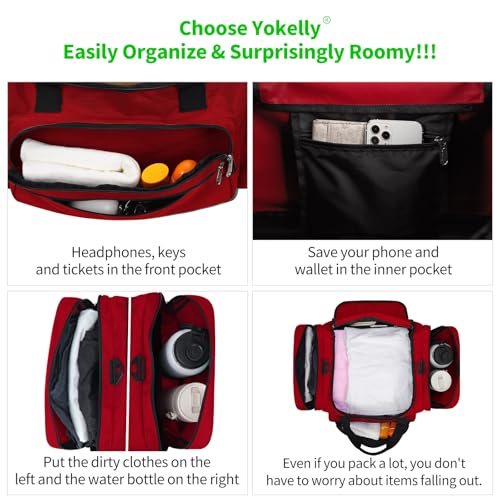 Image of Sports Duffel Bag 20 inch for Travel Gym - Red