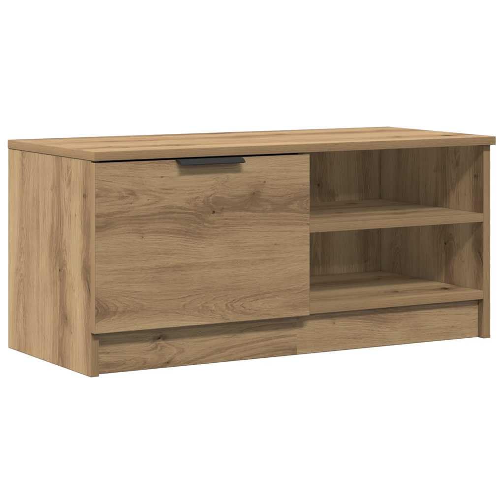 vidaXL Szafka pod TV, dąb artisan, 80x35x36,5 cm